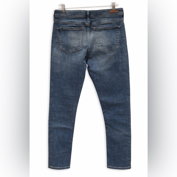 Pilcro & Letterpress Slim Boyfriend Jeans Size 27 Anthropologie Patchwork Knees - Picture 2 of 9